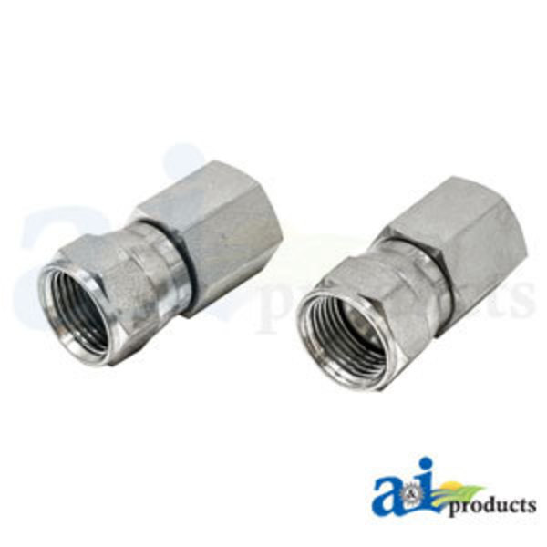 A & I Products Straight Female JIC Swivel X Male NPT Adapter (2 Pack) 3.75" x4" x2" A-43D40